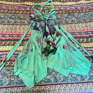 Hawaiian Print Dress